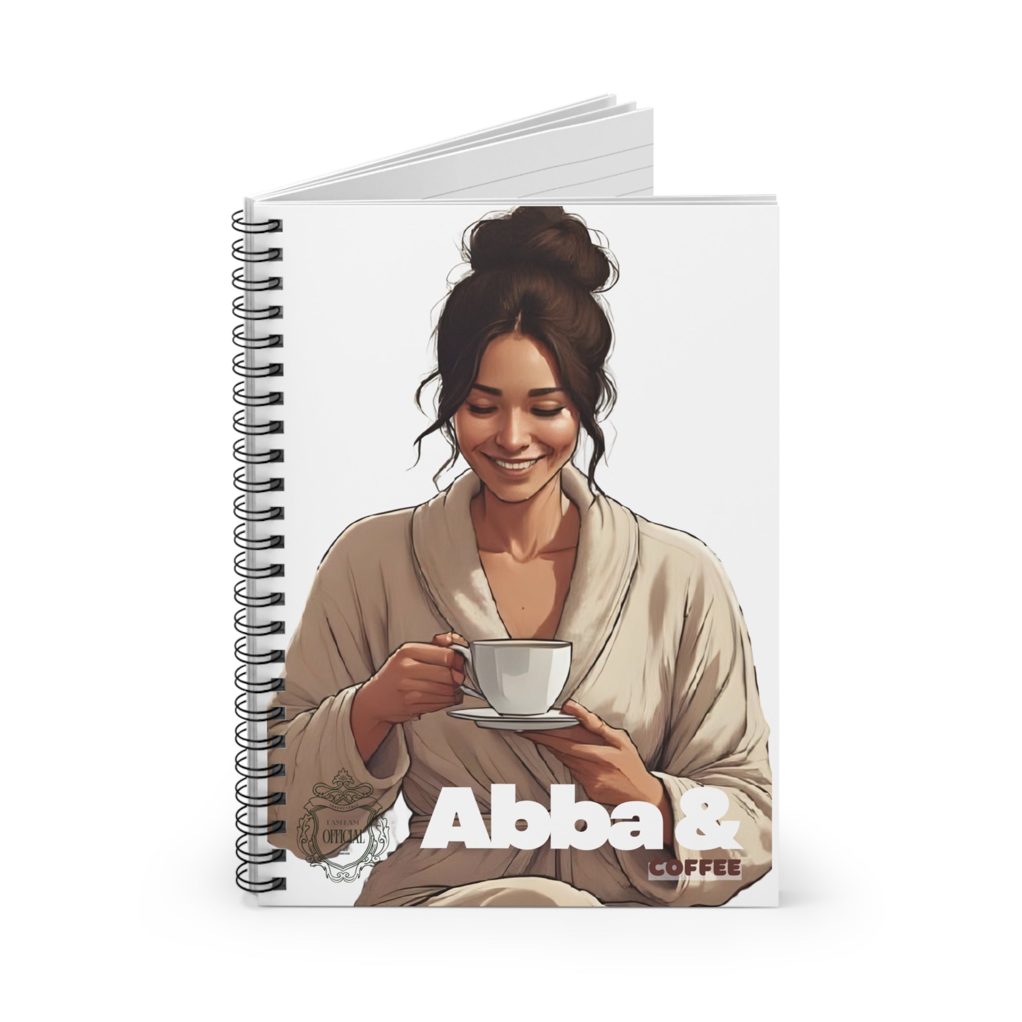 Abba & Coffee Version 02- Spiral Notebook