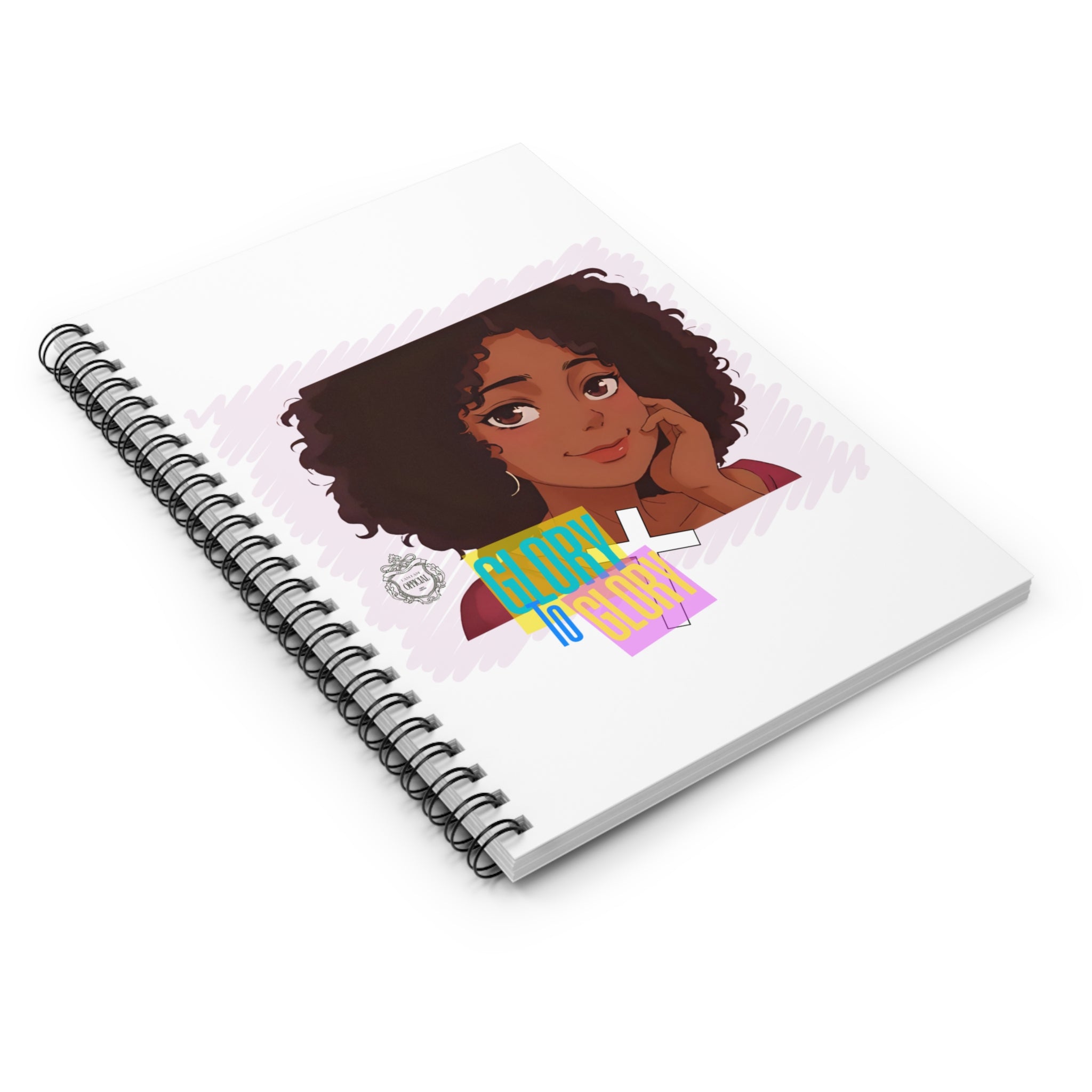 “Glory to Glory” Version 01 Spiral Notebook - Ruled Line