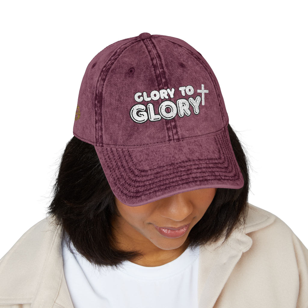 “Glory to Glory” Vintage Cap (Embroidery)