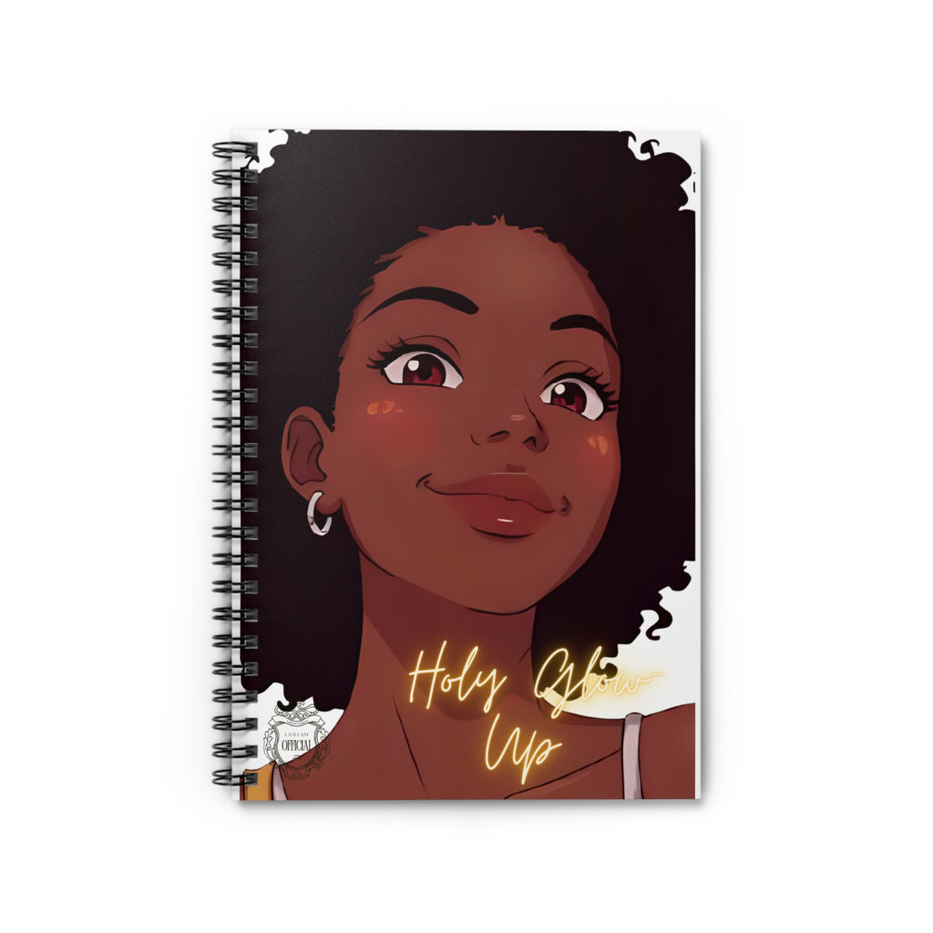 The "Holy Glow-Up" Spiral Notebook – Ruled Journal for Notes
