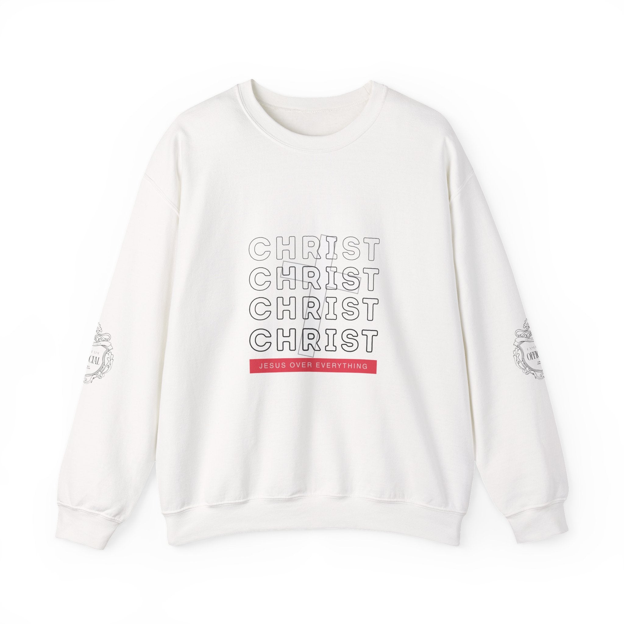 “Jesus Christ Over Everything” Crewneck Sweatshirt