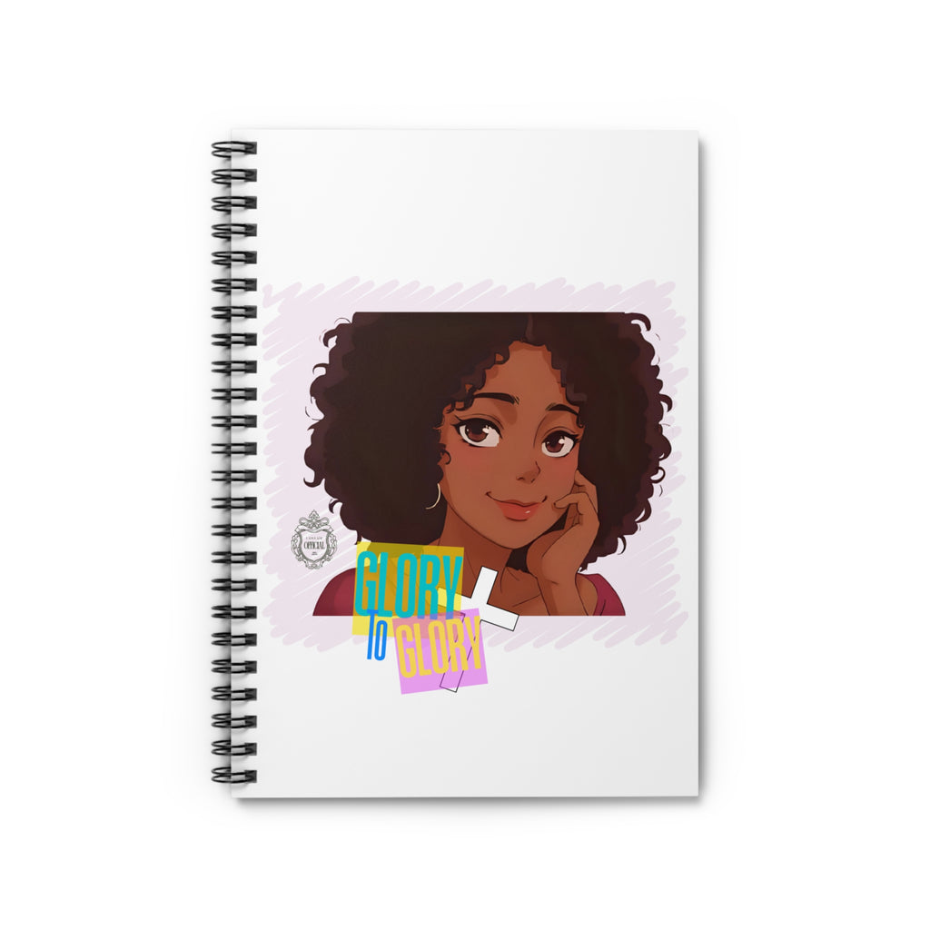 “Glory to Glory” Version 01 Spiral Notebook - Ruled Line